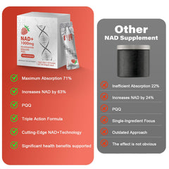 NAD+ Liquid Supplement packaging close-up