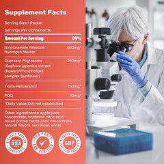 Individual NAD supplement packets ready for use