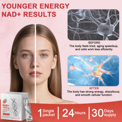 Healthy aging lifestyle with NAD supplement