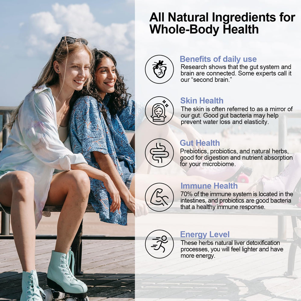 Illustration of digestive and immune health benefits