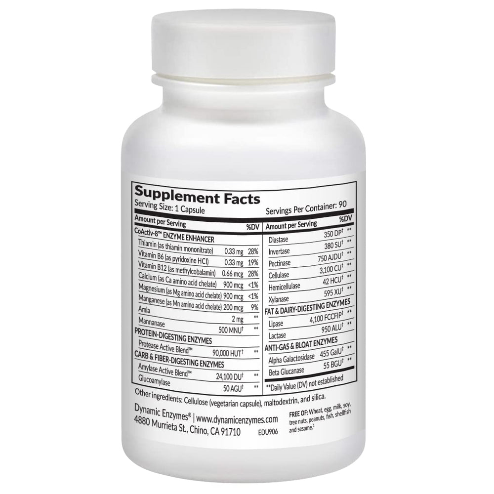 Digestive enzyme blend aiding bloating and gut health