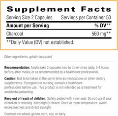 Gut health support with coconut husk-derived activated charcoal
