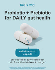 Bifidobacterium longum, B. lactis, and B. bifidum strains in GutRx