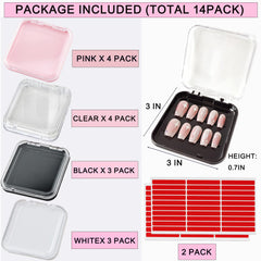 GUXACU 60 pcs double-sided tape for secure nail box closures