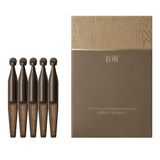 GUYU ginseng serum bottle pour for instant hydration and a radiant complexion
