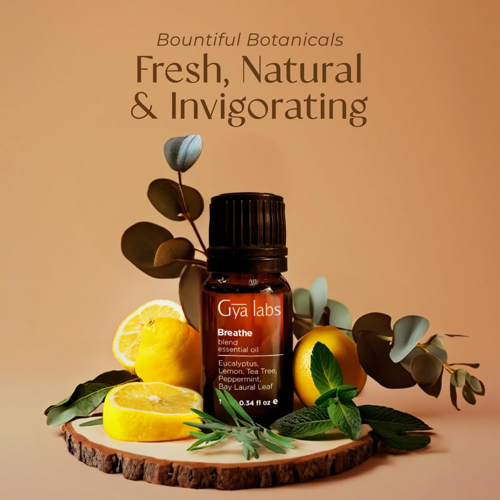 Diffuser releasing Breathe essential oil into air