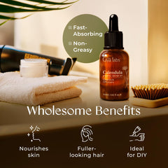 DIY skincare base with calendula oil