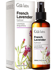 Gya Labs French Lavender Hydrosol 3.4oz bottle for face and body mist