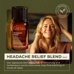 Diffuser with Headache Essential Oil Blend releasing calming aroma