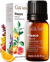 Peace essential oil blend bottle in diffuser setup