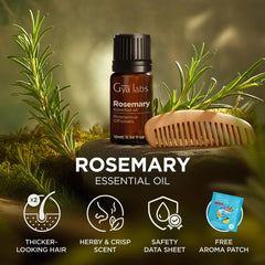 Packaging and bottle of Gya Labs Rosemary Oil