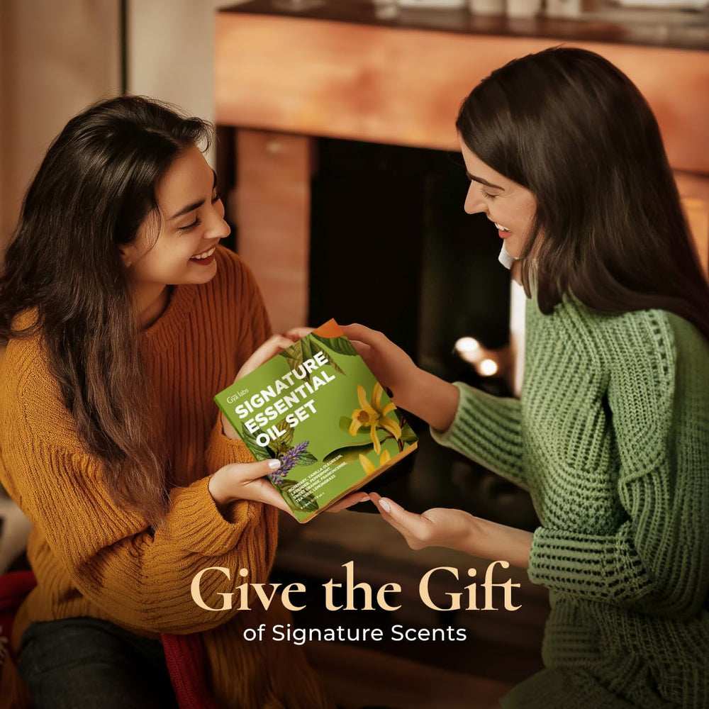 Gift-ready packaging of Gya Labs Signature Essential Oil Set