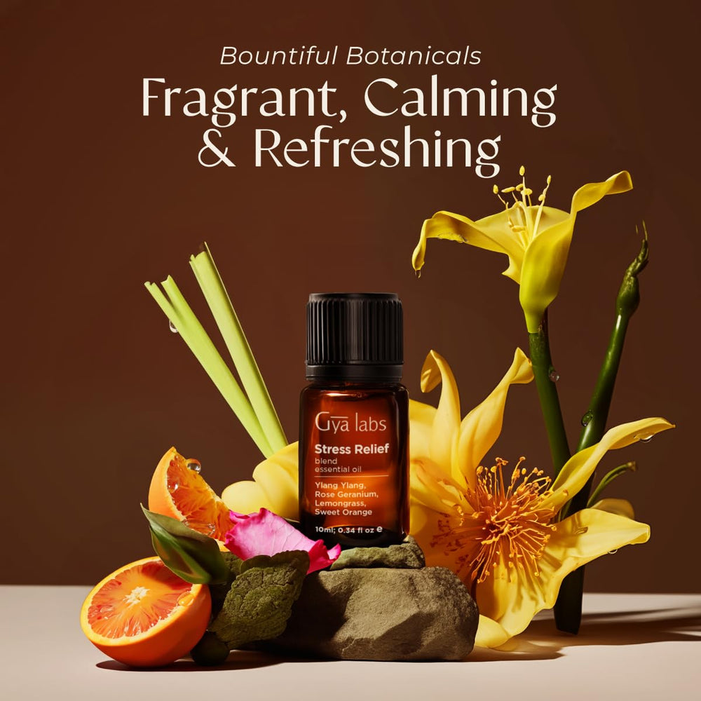 Aromatherapy blend with floral and citrus notes