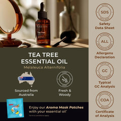 Tea tree oil for aromatherapy, soaps and candles