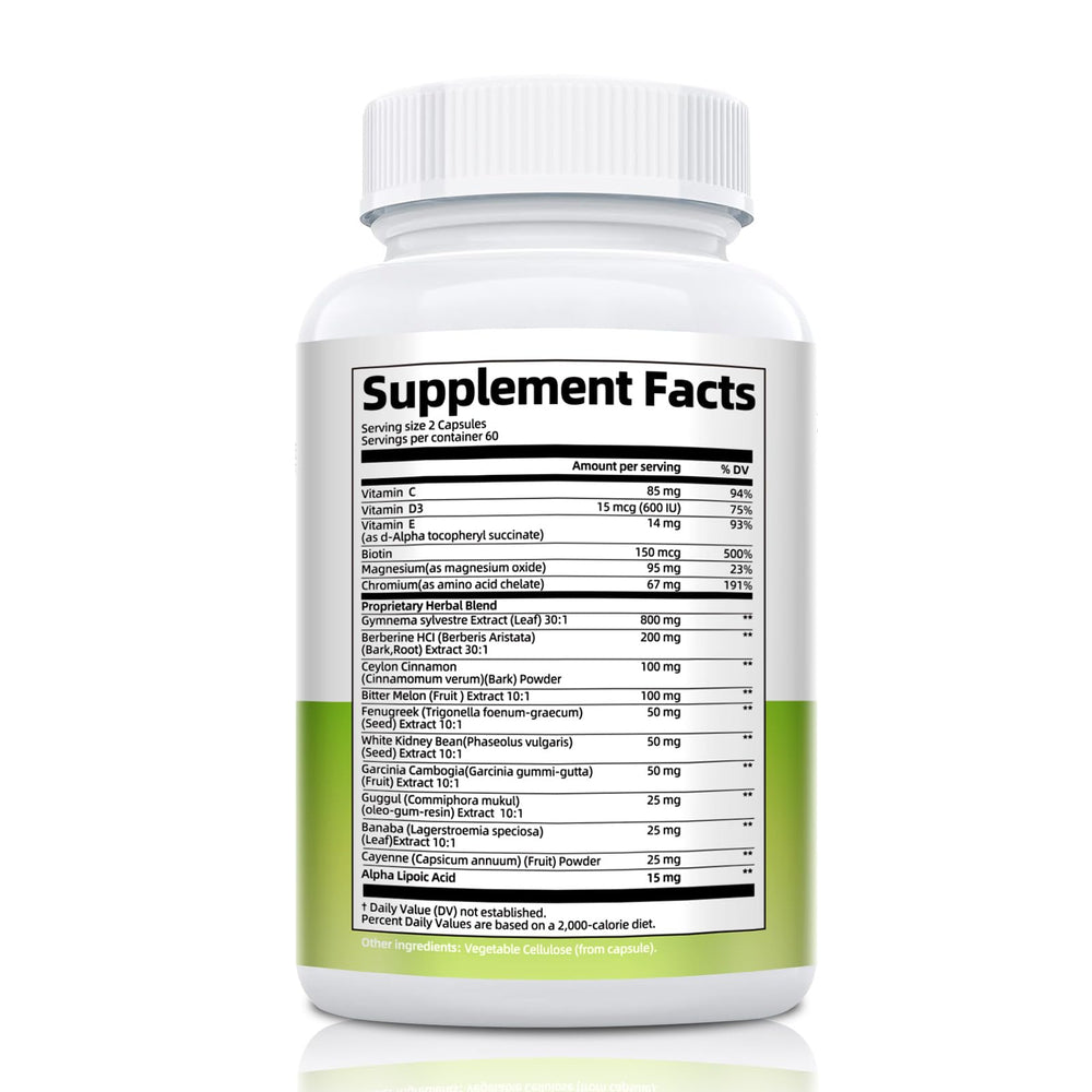 Product shot with capsules and bottle on white background