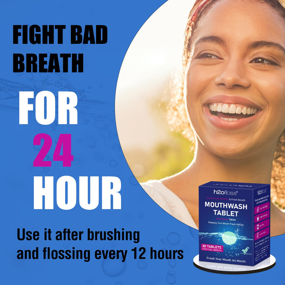 Gums and teeth protection with mouthwash tablets