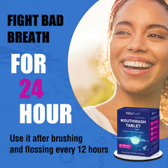 Gums and teeth protection with mouthwash tablets