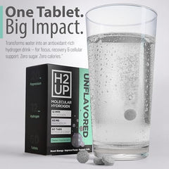Portable H2UP hydration tablets for travel and daily use