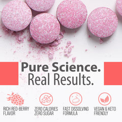 Magnesium-based tablet with zero flavor and zero sugar claim