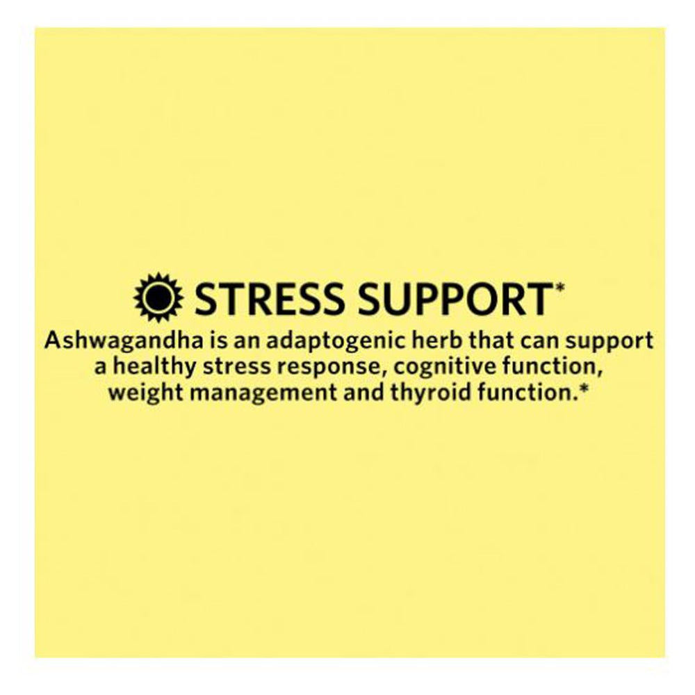 Graphic highlighting stress relief and mood support features