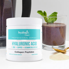 Serving scoop beside a glass of liquid