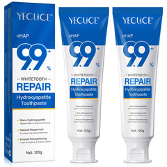 2-piece hydroxyapatite toothpaste front view