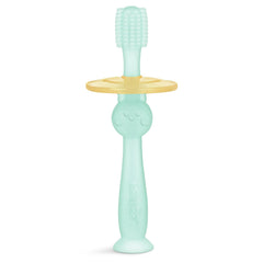 Haakaa 360 baby toothbrush blue with shield design