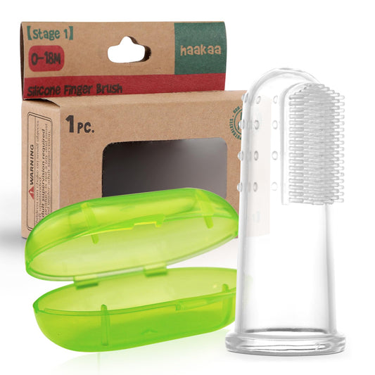Haakaa finger toothbrush for babies in packaging