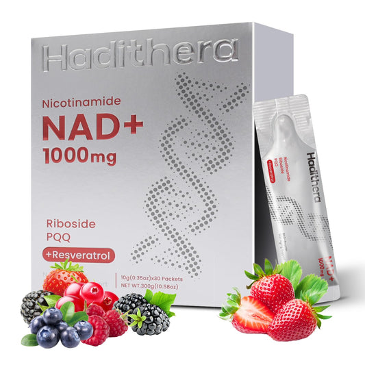 Haditheran NAD 1000mg supplement bottle front view