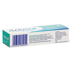 Haemorrhoid relief illustration with Anusol Cream