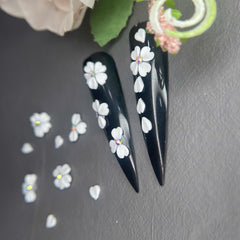 HaFLoNa acrylic powder flower charms add dimensional detail to nails