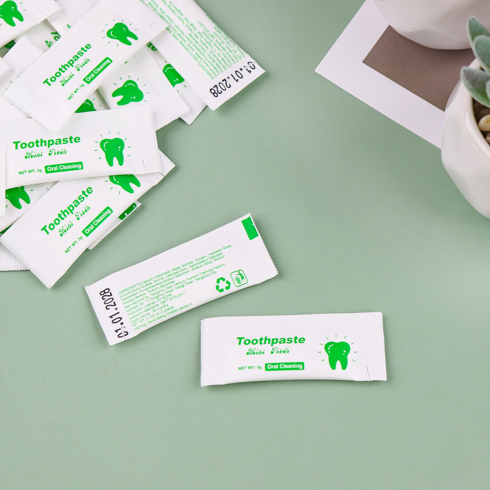 Overview image showing HAIFOTRVA bulk toothpaste packaging