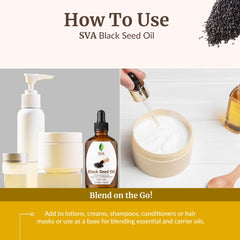 Hair care usage: scalp massage with black seed oil