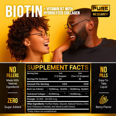 Hair and nails health benefits graphic with supplement bottle