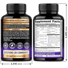 Illustration showing hair growth support from within