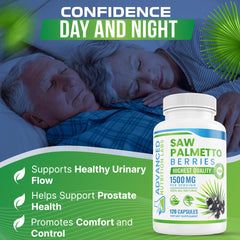 Saw Palmetto capsules promoting hair growth and vitality
