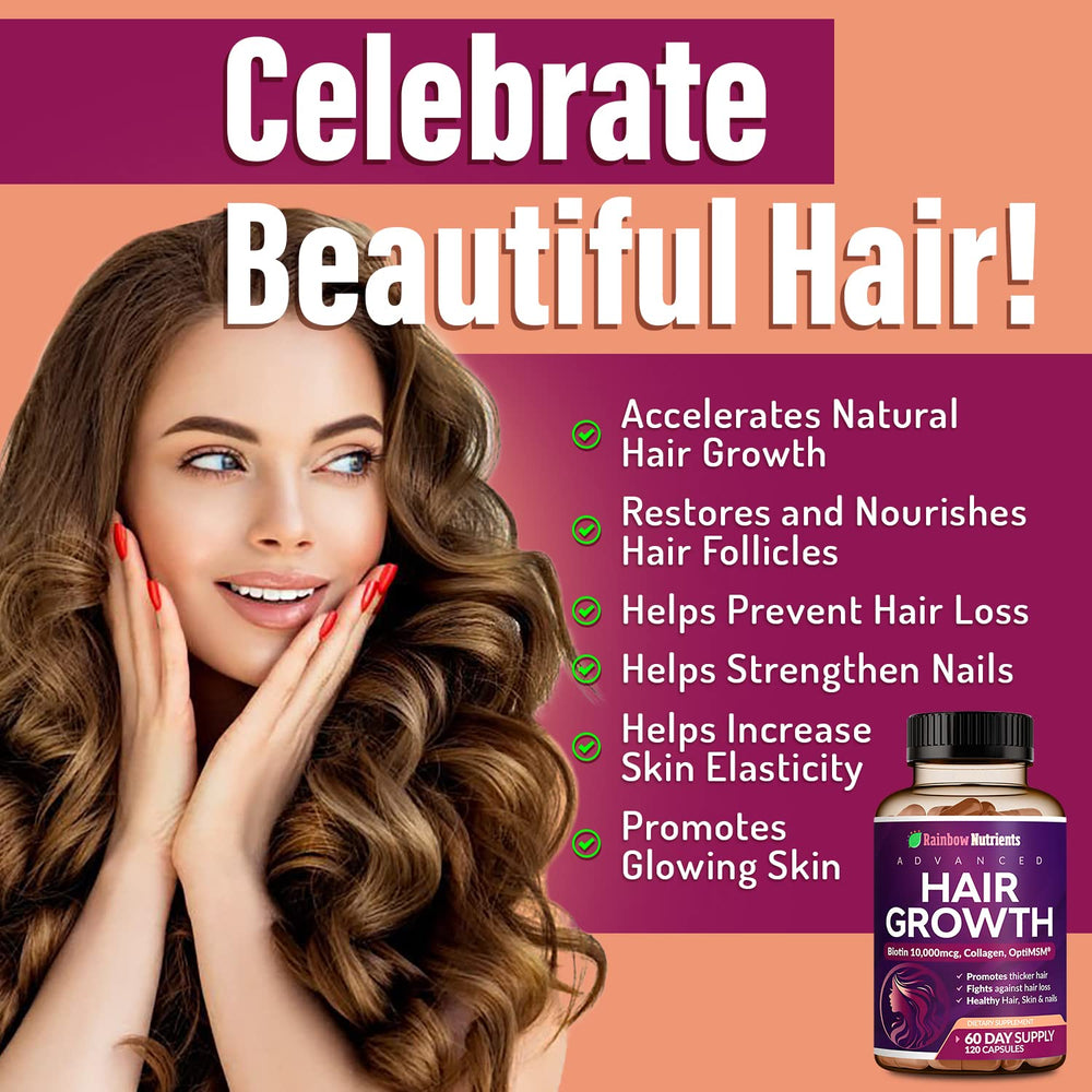Ingredients highlight: Biotin 10,000 mcg, Collagen, OptiMSM, goMCT, Saw Palmetto