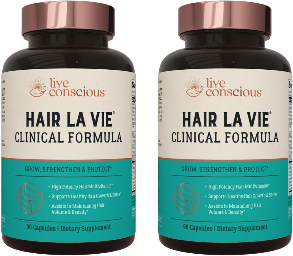 Hair La Vie Live Conscious Clinical Formula bottle with label