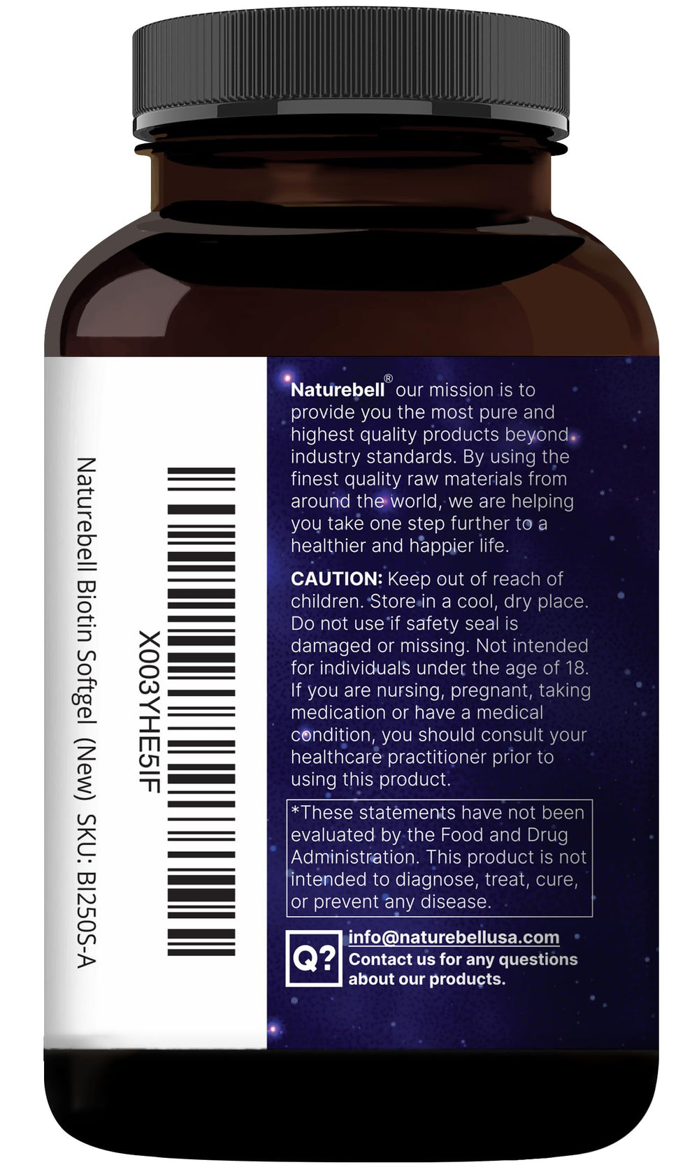 Illustration of hair, skin and nails support from NatureBell product