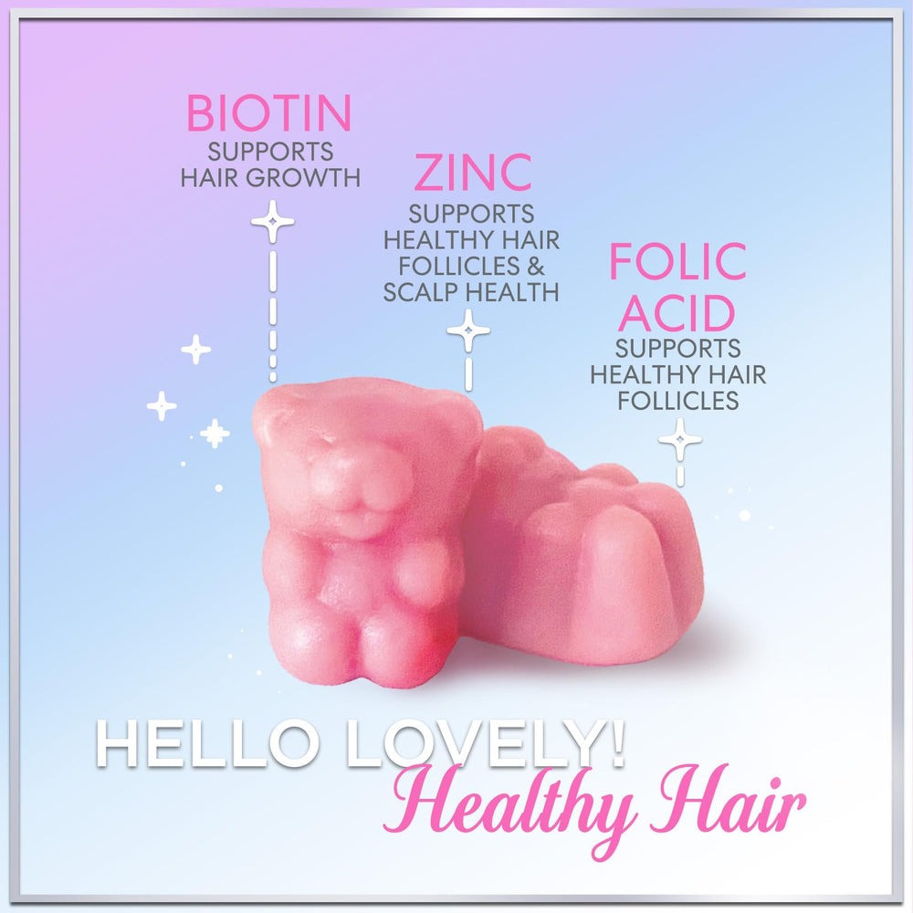 Close-up of Hair Vitamins Gummies