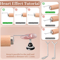 HairChrysm scissor-shaped magnet right completes heart and cat-eye shapes