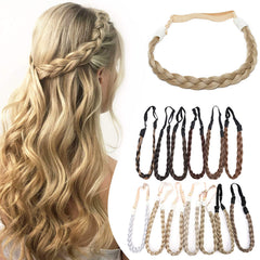 Hairro braid headband ash blonde with natural texture for daily wear