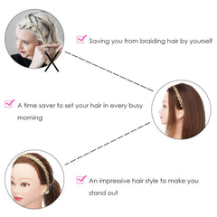 Hairro braided headband adds flair to ponytails and updos