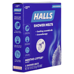 Unwrapped Halls shower melt (Mentho-lyptus) from the 5-pack