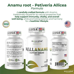 Retail packaging shot with Hallusa branding