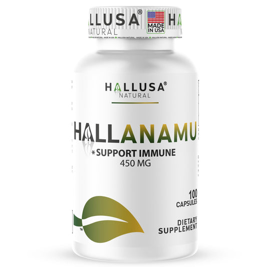 Hallusa Natural Anamu Root 450 mg bottle front view