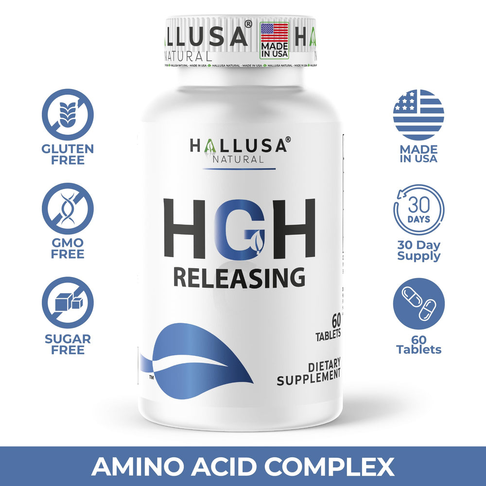 Energy and workout performance concept with HGH Complex