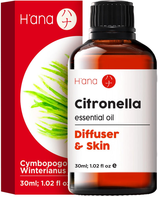 H'ana Citronella essential oil bottle 1.02 fl oz