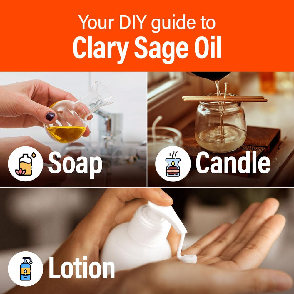 DIY candles and soaps using Clary Sage essential oil