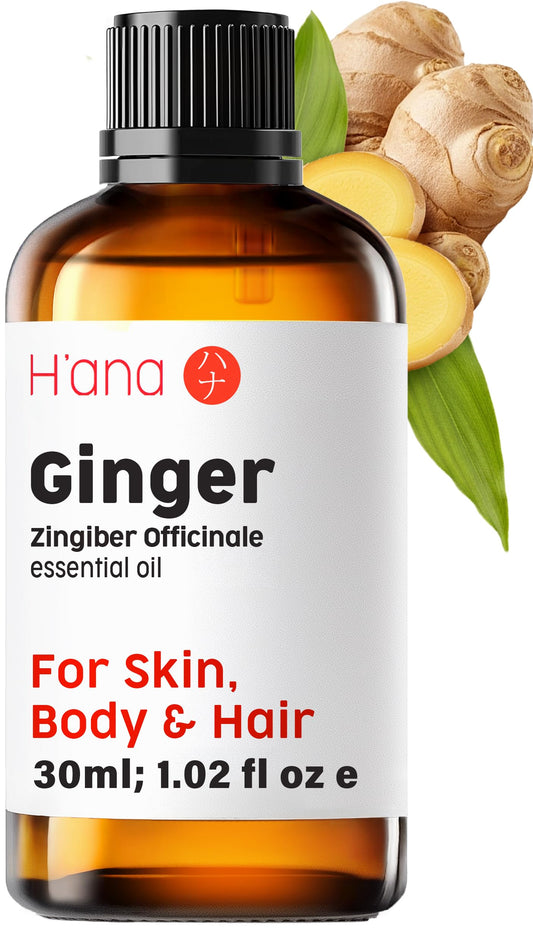 H'ana Ginger Essential Oil bottle 1.02 fl oz